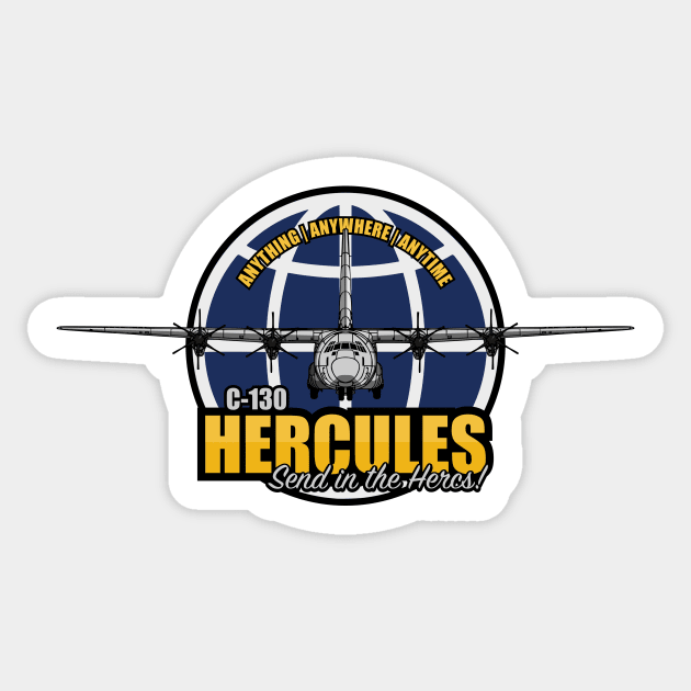 C-130 Hercules Sticker by Tailgunnerstudios